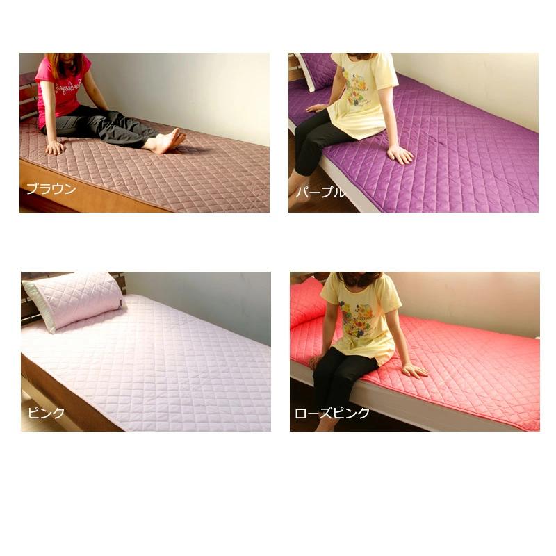 オマケ付！敷きパッド ダブル＋枕パッド2枚 セットアウトラスト 140×205cm ひんやり ベッドパッド Outlast NASA公認 節電 涼感 適温 敷パッド 日本製 OMK_15