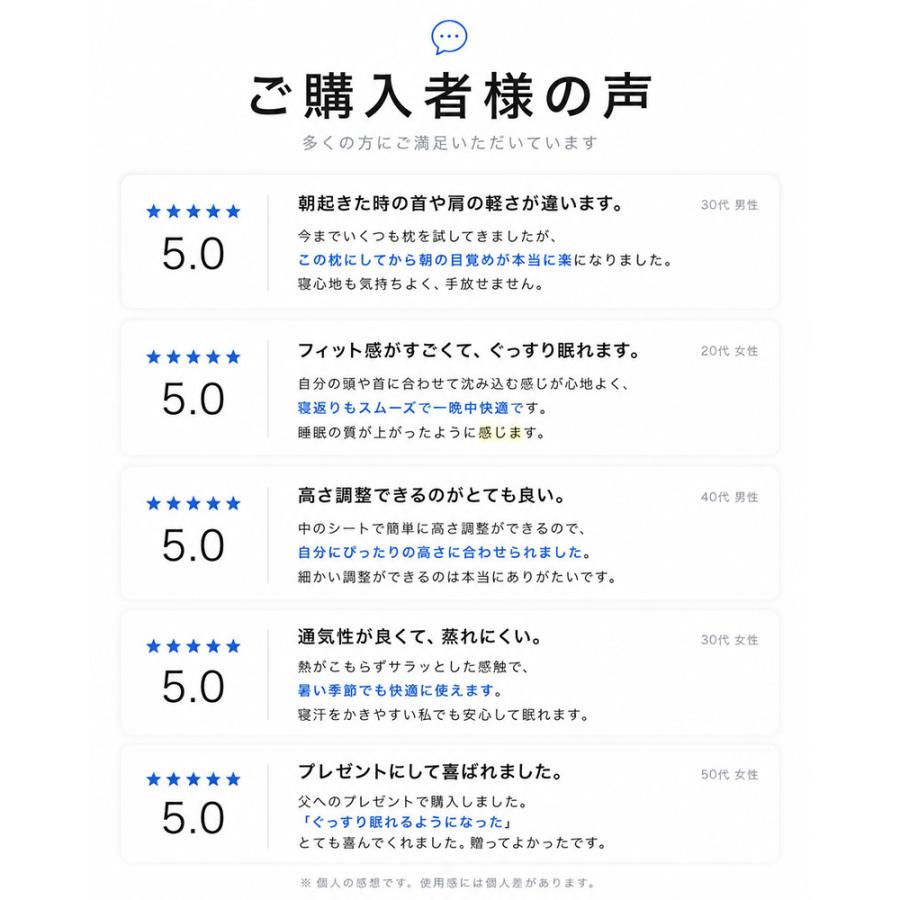 ブルーブラッド 枕 まくら エルゴネックピロー CICA成分配合洗えるカバー付き 肩こり 首こり 高め 低め 横向き 低反発 高さ調整  ジェルピロー 公式 | BlueBlood | 13