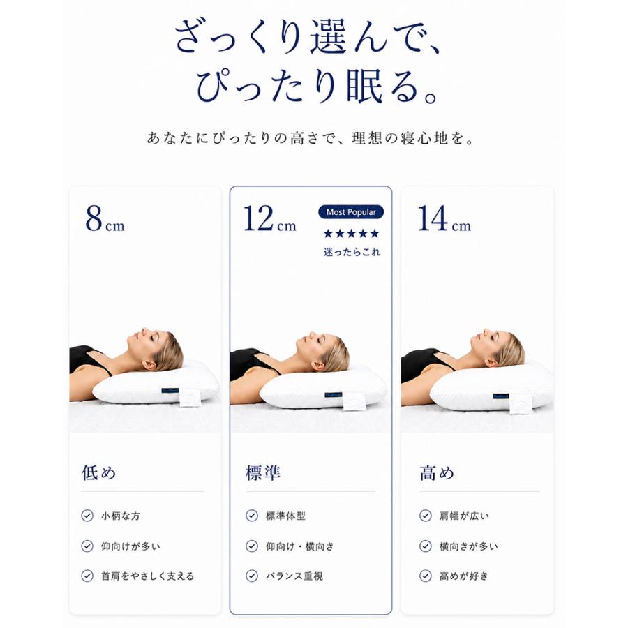 BlueBlood（ブルーブラッド） 枕 まくら テンセルカバー付き 選べる高