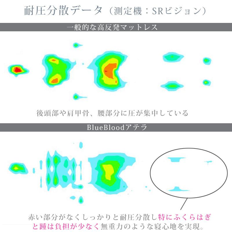 マットレス  敷布団 敷き布団 シングル 腰痛 腰痛改善 床ずれ防止  アテラ 体圧分散 BlueBlood超立体3D高反発マットレスAtela【今だけ専用カバープレゼント】｜coolzon｜12