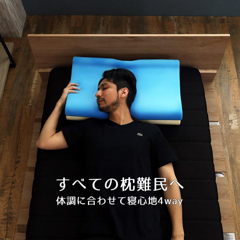 デバイスワークス ピロー 枕 アポロ ③ BlueBlood 枕 まくら 肩こり 低反発 横向き 横向き寝 快眠