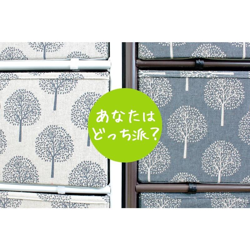 簡単組立チェスト リーチェ ５段　LFS-655　木目調天板ツリー柄 Riche | ブランド登録なし | 09