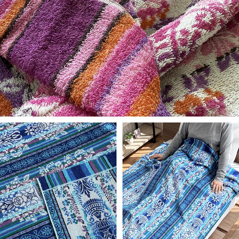 お値下げ 今治タオル IMABARI Made 8pヴィンテージインディゴ 今治タオル（imabari towel） タオルケット シングルサイズ 多色使い