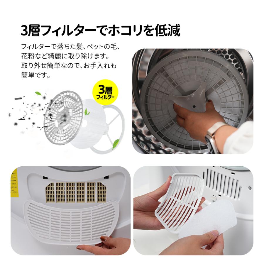 レビュー特典付き】衣類乾燥機 4.5kg 湿気対策 梅雨対策 カビ対策 花粉