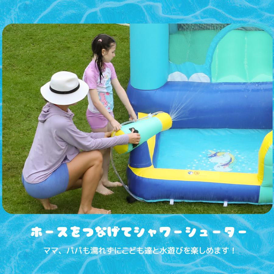 レビュー特典付き】大型遊園地 大型 プール エアー ユニコーン 遊具 