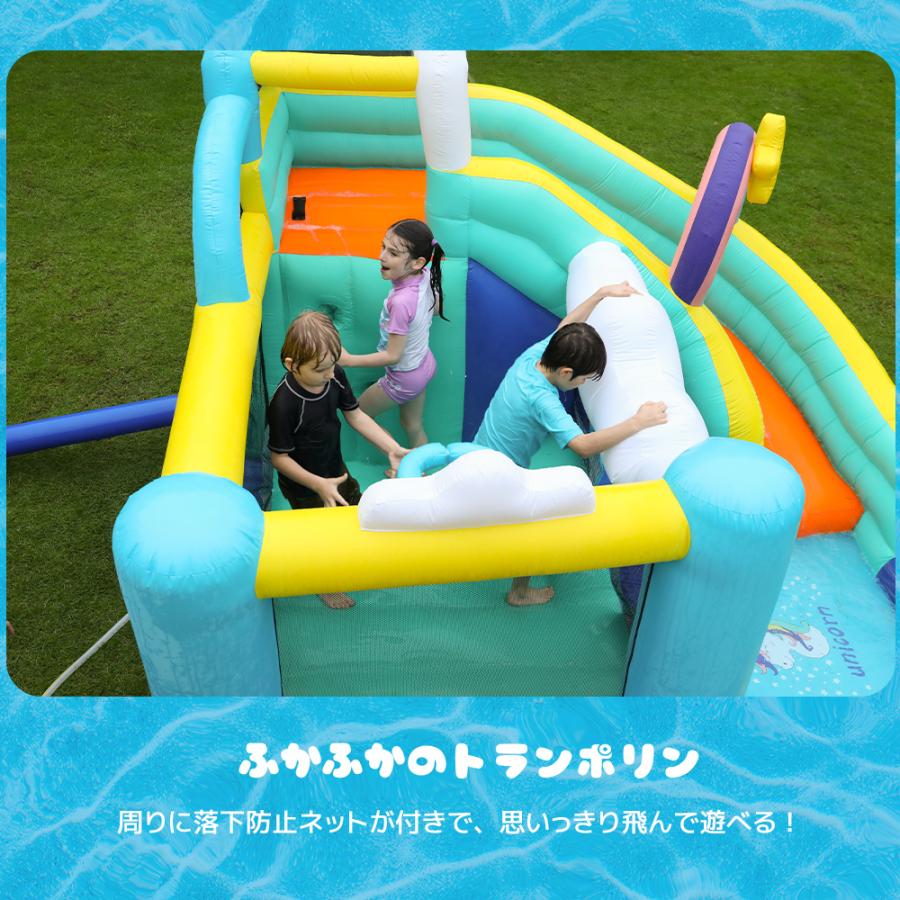 2025夏 ユニコーン大型遊園地 大型プール エアー遊具 滑り台 ビニールプール Amazon | BTM ユニコーン大型遊園地 大型 プール 子供用プール