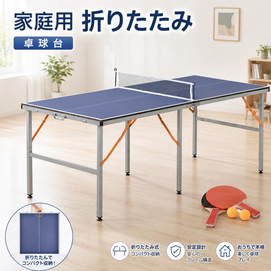 レビュー特典付き】卓球台 専用ネット付 BTM ラケット付 ピンポン球付 