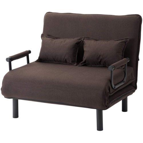 ソファベッド 折りたたみ 3WAY ファブリック生地 カウチソファー 幅60