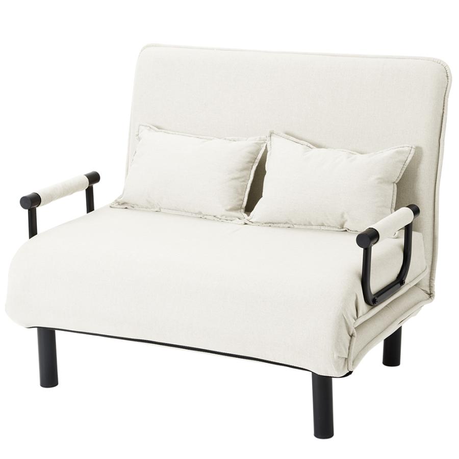 ソファベッド 折りたたみ 3WAY ファブリック生地 カウチソファー 幅60