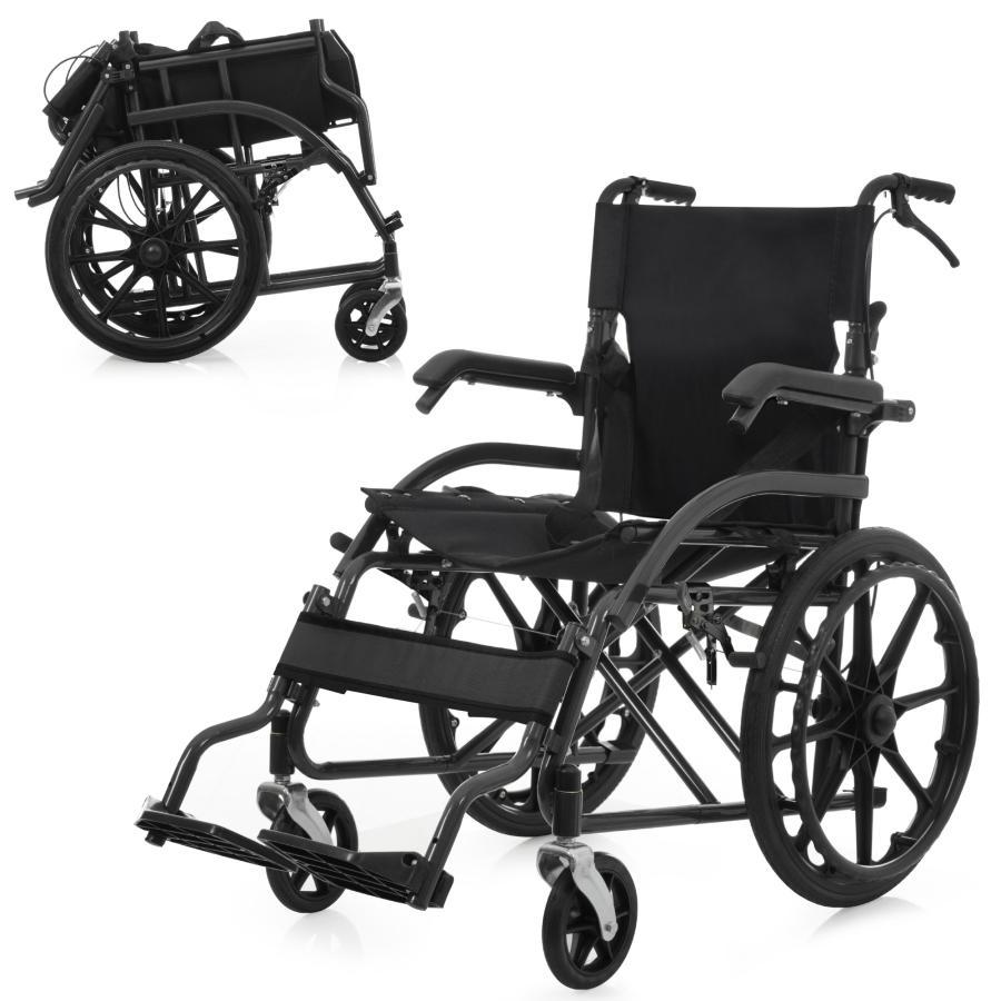 レビュー特典付き】車椅子 折畳み 介助用 自立できる 自走用車いす