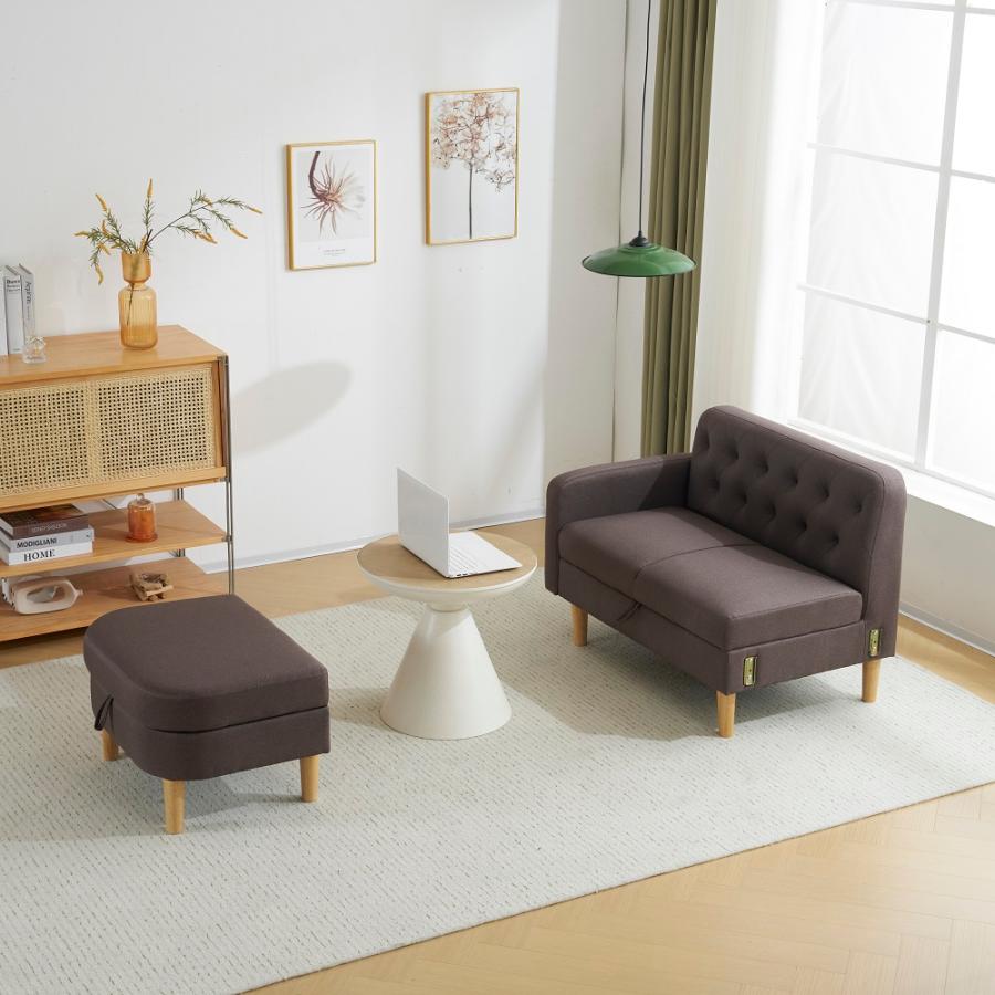 ソファ 2人掛け 収納付き ソファーベッド ローソファ 幅147cm 3人掛け