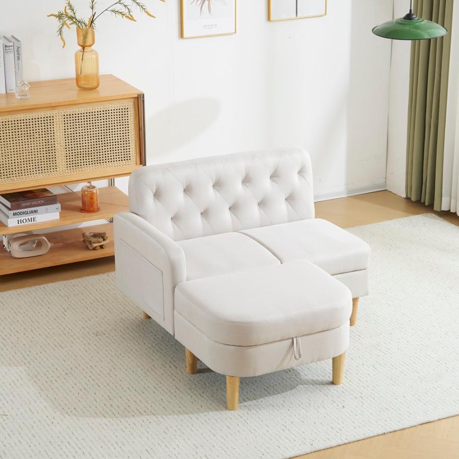 ソファ 2人掛け 収納付き ソファーベッド ローソファ 幅147cm 3人掛け