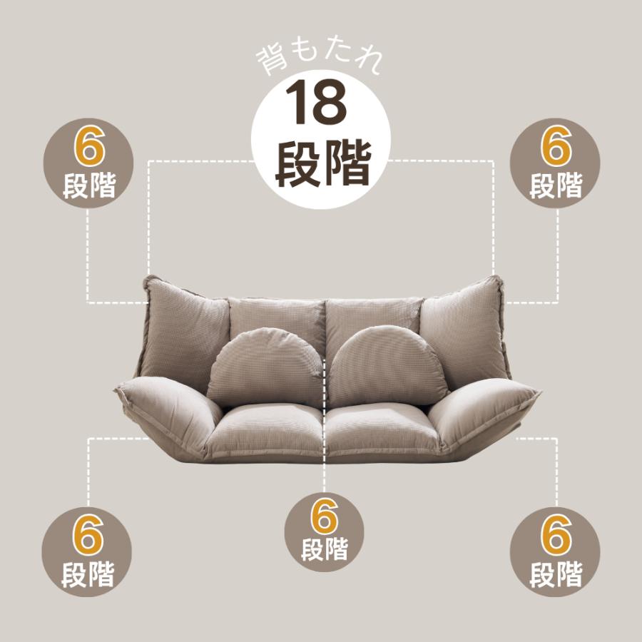 ソファベッドソファ ベッドロータイプ2人リクライニングソファ 背もたれ3段階 BTM 【200円OFFクーポン利用☆9/10 23:00まで】ローソファ ソファ