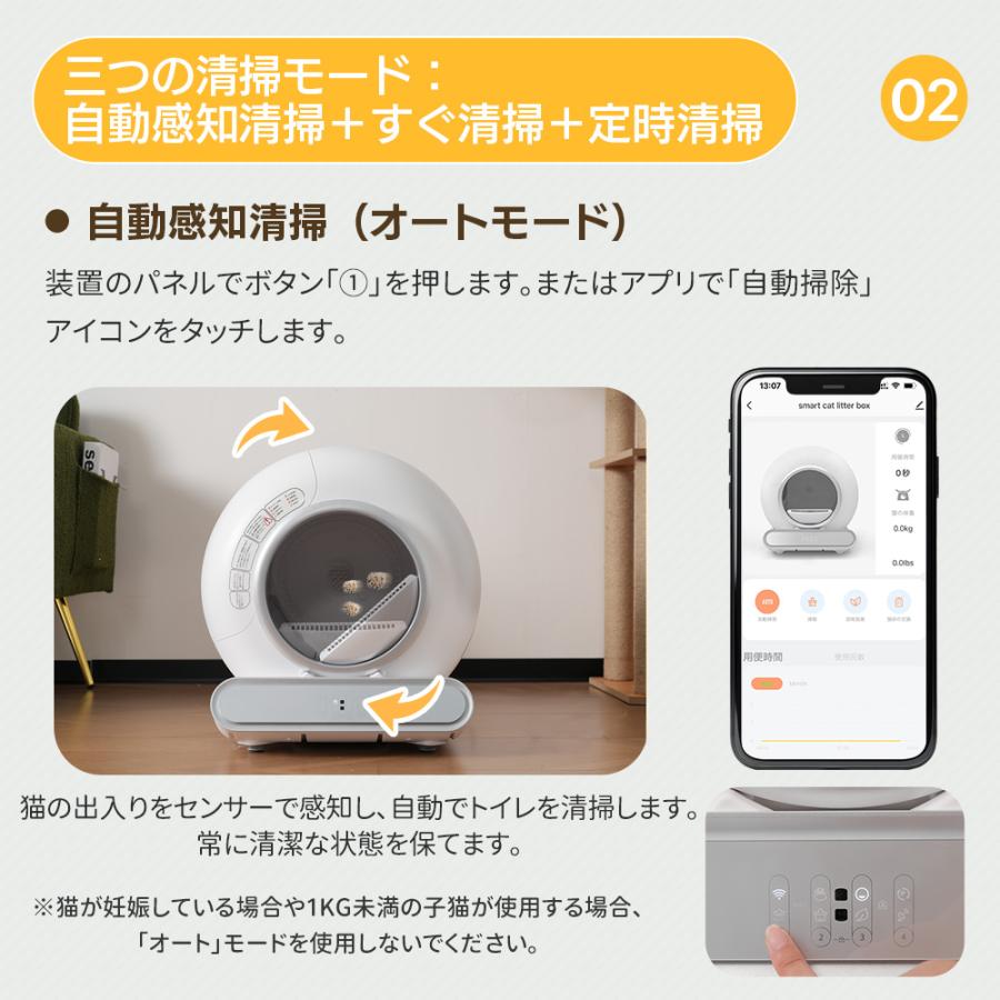 レビュー特典付き】自動ネコトイレ 猫 トイレ 猫用 ゴミ袋付き 自動