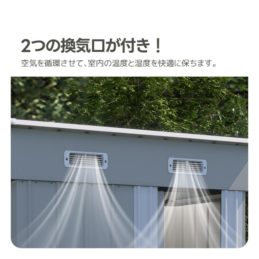 可動棚なし】物置 屋外 スチール物置 倉庫 戸外収納庫 幅148