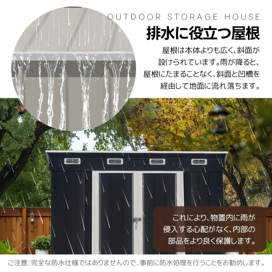全店5%OFFクーポン利用！】【レビュー特典付き】【可動棚なし】物置