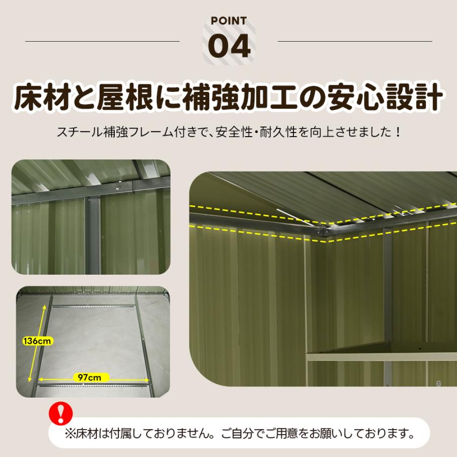 【可動棚付き】物置屋外 スチール 床材補強フレーム付 戸外収納庫 ブルーグレー 可動棚/窓付き】物置 屋外 スチール 倉庫 床材補強フレーム付き 戸外