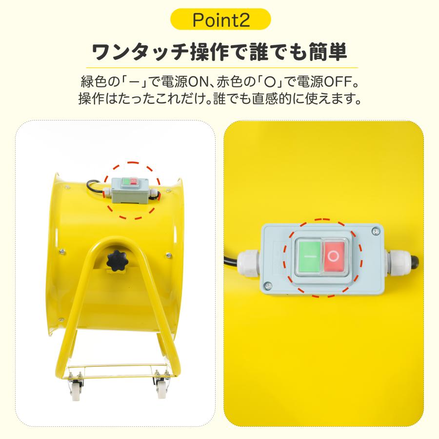 新作登場】【ダクトホース5m付きセット】小型送風機 ダクトファン 業務