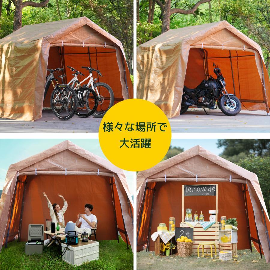 【値下げ】車庫テント 仮設倉庫 仮設テント 駐車　自転車　バイク バイクガレージ テント 車庫テント ガレージテント 3×6m UV カーポート