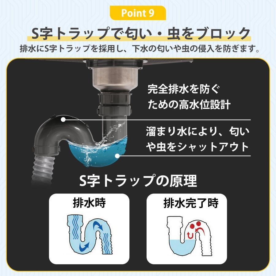 流し台 屋外 ステンレス ガーデンシンク 幅80 幅100 作業台 キッチン