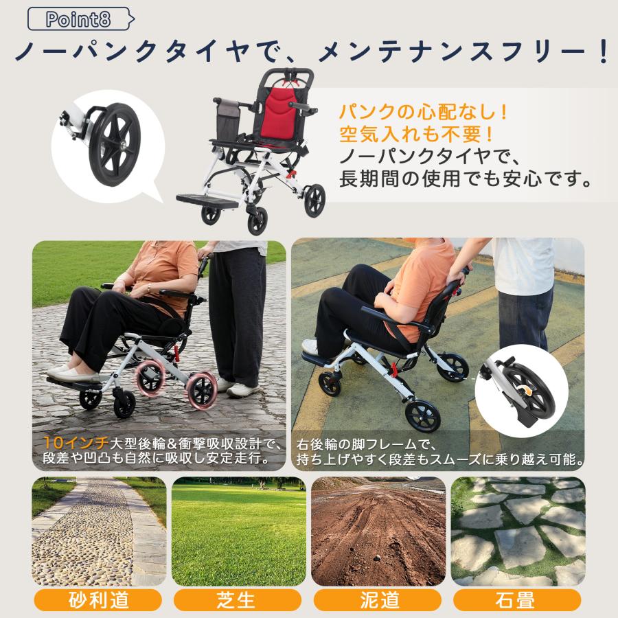 飛行機持ち込み】 車椅子 超軽量 折りたたみ コンパクト 自立式 介護