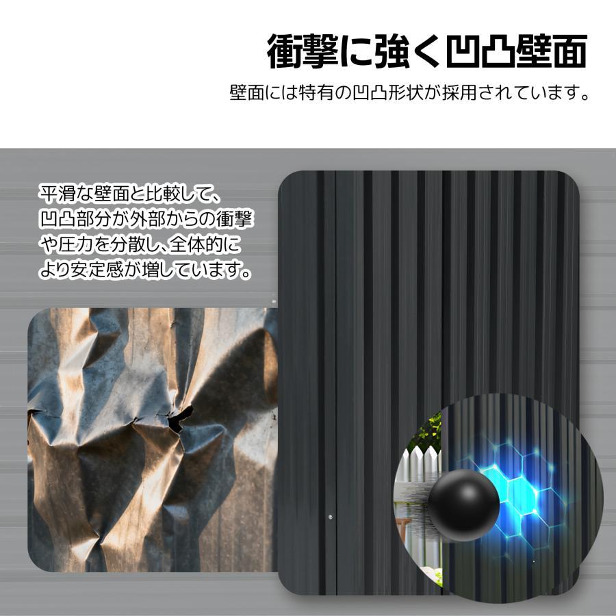 【2026新作】【温室付き】物置 屋外 スチール 可動棚 倉庫 スチール物置 戸外収納庫 可動棚 大型 収納庫 屋外物置 防さび ベランダ 防水 屋外収納 ガーデニング_13