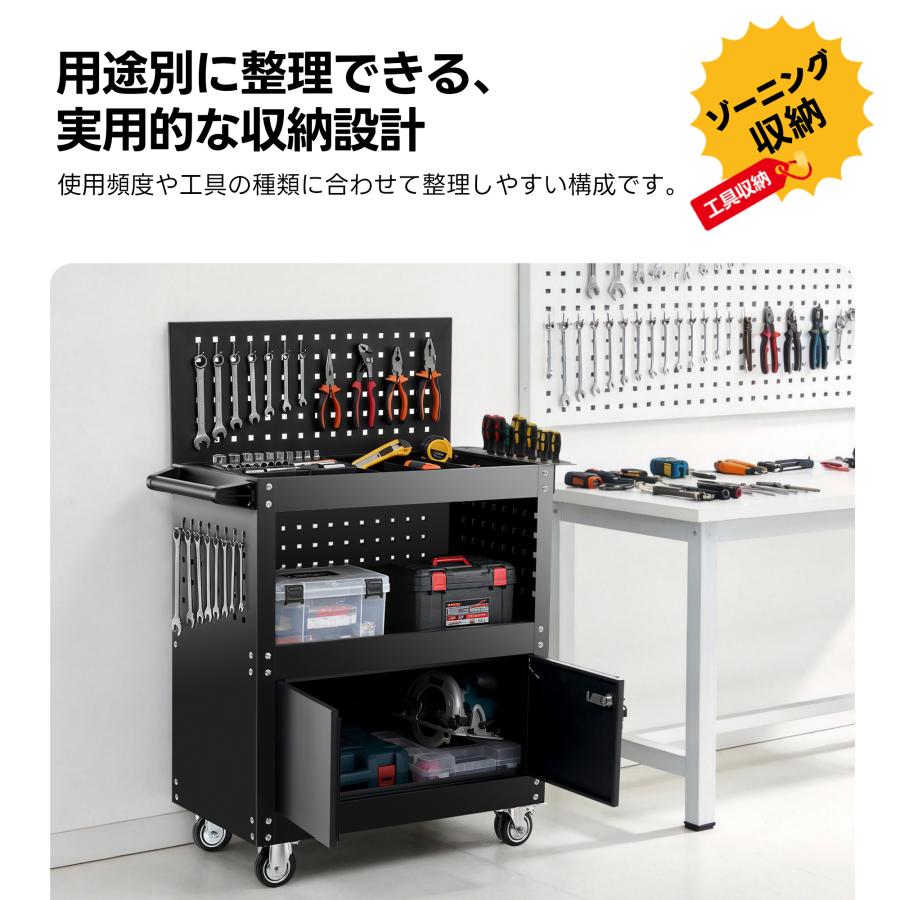爆買WEEK☆ボナース+5%OFFクーポン】ツールキャビネット ツールワゴン