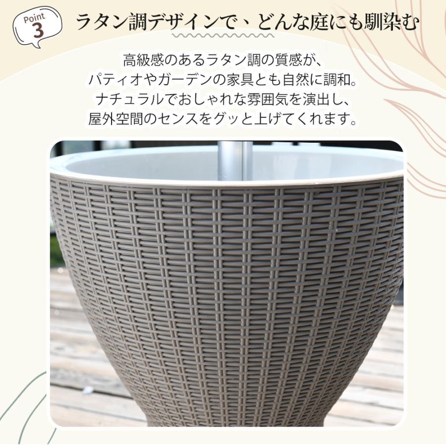 ガーデンテーブル クーラーボックス付き 収納 昇降式 高さ調節可能