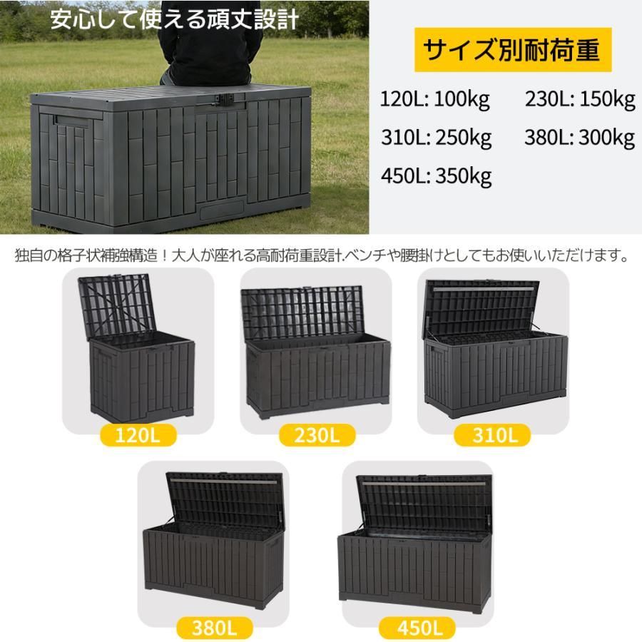 物置 戸外収納庫 容量450L 収納ボックス レンガ調 置き配 ゴミ箱 組立