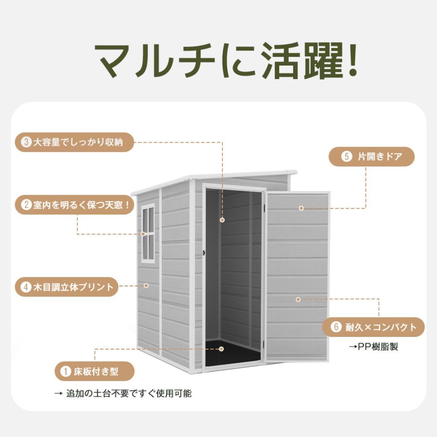 樹脂製物置 屋外 収納庫 屋外収納庫 大型 窓付き 幅150×奥行き121.5×高