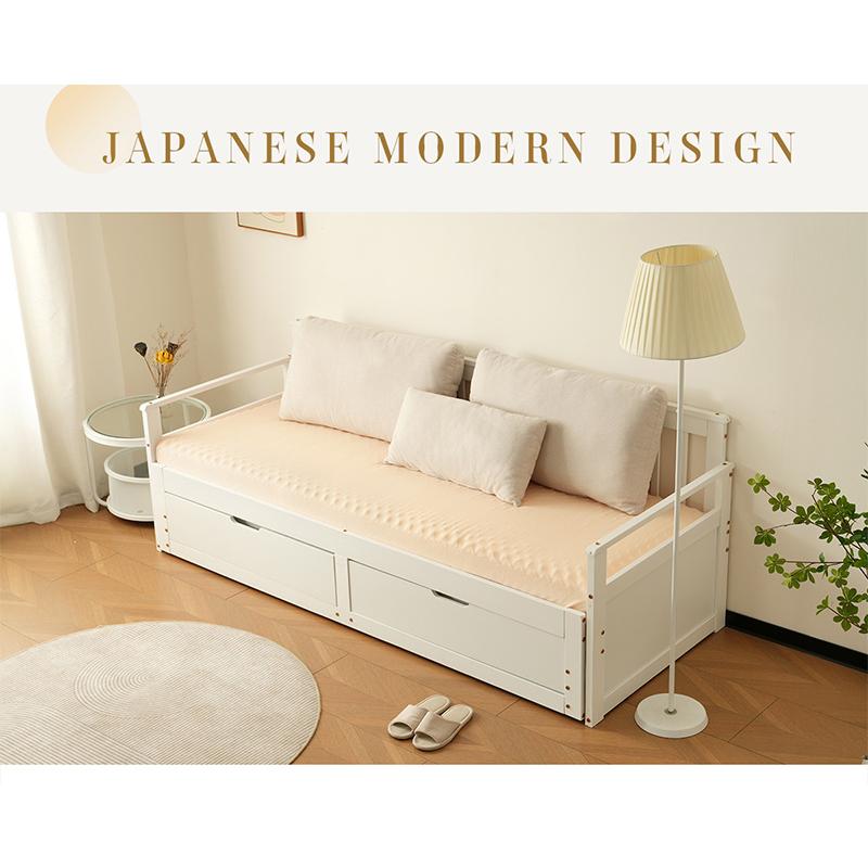 特別価格！】木製ソファベッド ディベッド 伸長式ベッド 木製 おしゃれ