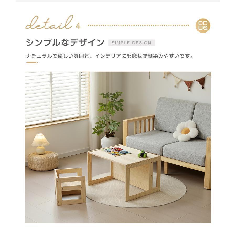 全店5%OFFクーポン！】【2点セット】キッズデスク チェア セット 天然