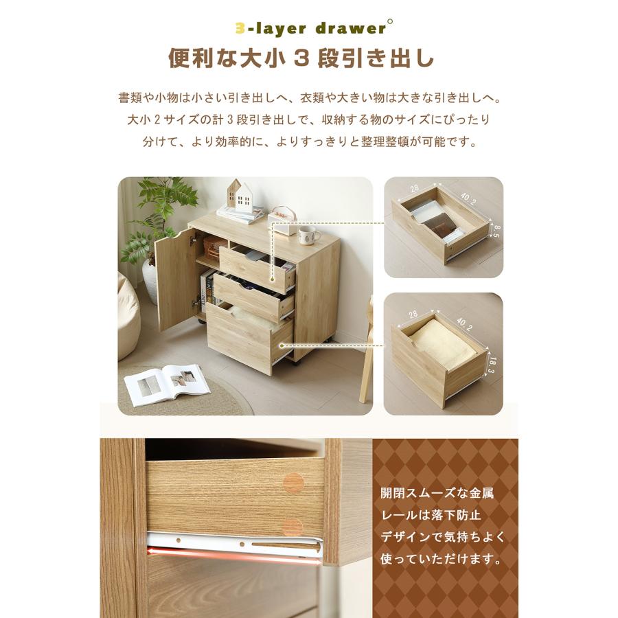 爆買WEEK☆全品5%引クーポン利用】キャビネット 扉付き サイドボード