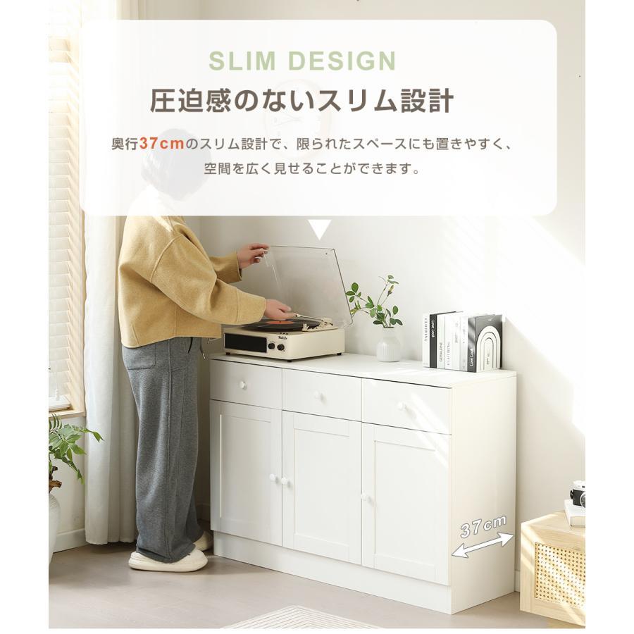 キャビネット 木製 引き出し/扉付き チェスト 可動棚 両開扉 大容量収納 300円オフクーポン！9/24 23時まで】【2026新作】キャビネット 木製