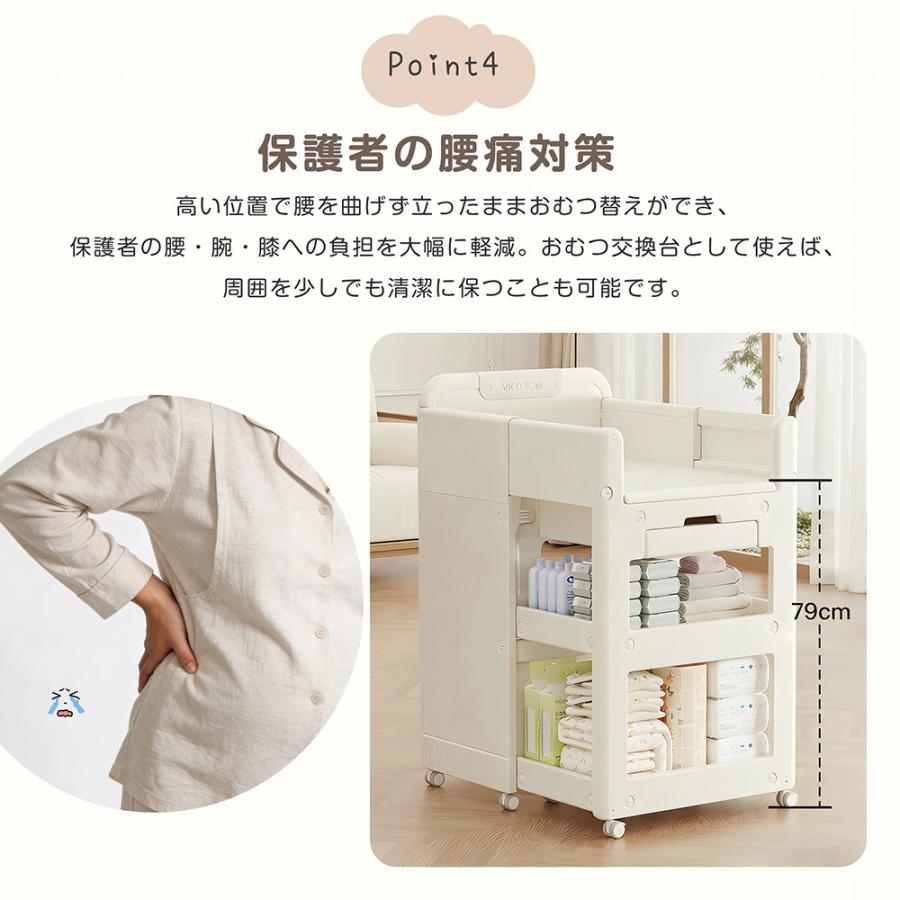 おむつ替え台 おもちゃ箱 折りたたみ可能 組立カンタン 大容量