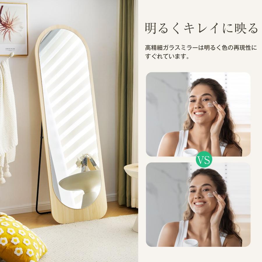 全身鏡 アーチ型ミラー 160×50CM 3way 姿見鏡 北欧 スタンドミラー