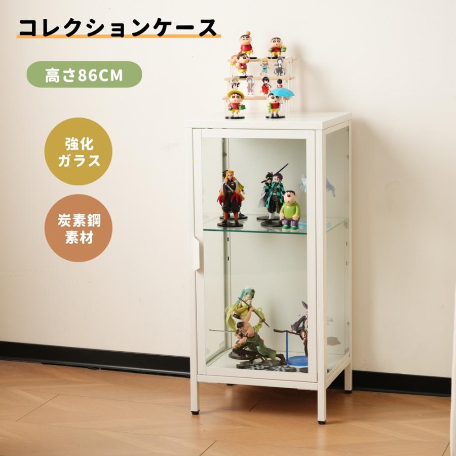 コレクションケース 2段 コレクションシェルフ ガラスディスプレイ