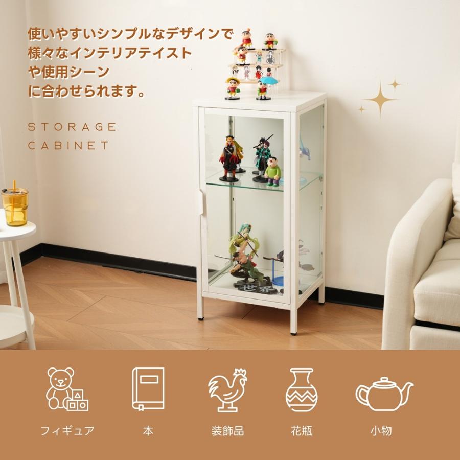 コレクションケース 2段 コレクションシェルフ ガラスディスプレイ