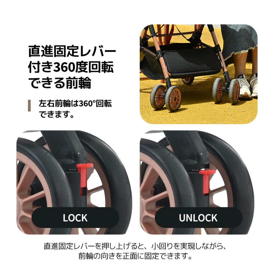 【全品最高5%OFFクーポン】ペットカート 分離式 取り外し可能 折りたたみ 多頭 中型犬 小型犬アルミ製  猫 2way 軽量 ストッパー付き 4輪 組立簡単 介護用 一年｜coomo-jp｜22