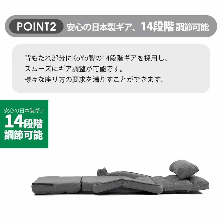 全品5%引クーポン！本日限り】座椅子 リクライニング 肘掛け 14
