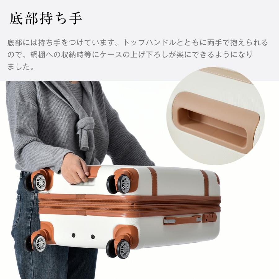 スーツケース Mサイズ キャリーケース キャリーバッグ ストッパー付き