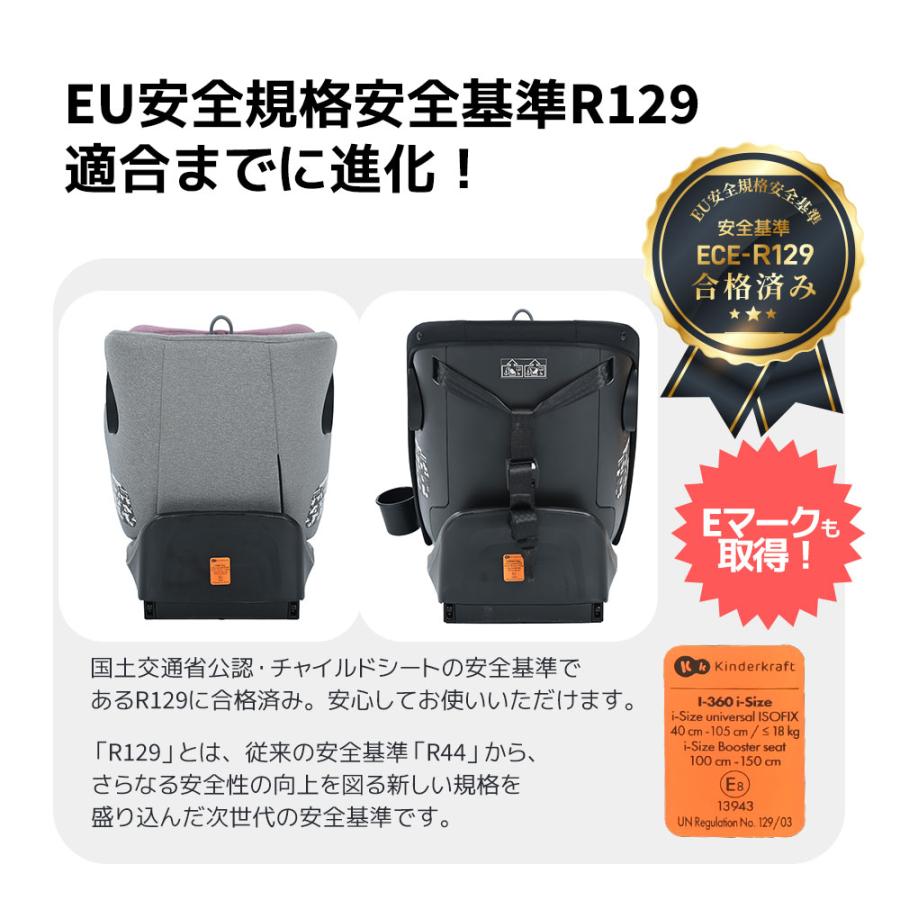 チャイルドシート 新生児 ISOFIX 0歳〜12歳 360度回転式 40〜150cm ジュニアシート 調節可能 洗える キャノピー付き ベビーシート ドリンクホルダー付き｜coomo-jp｜07