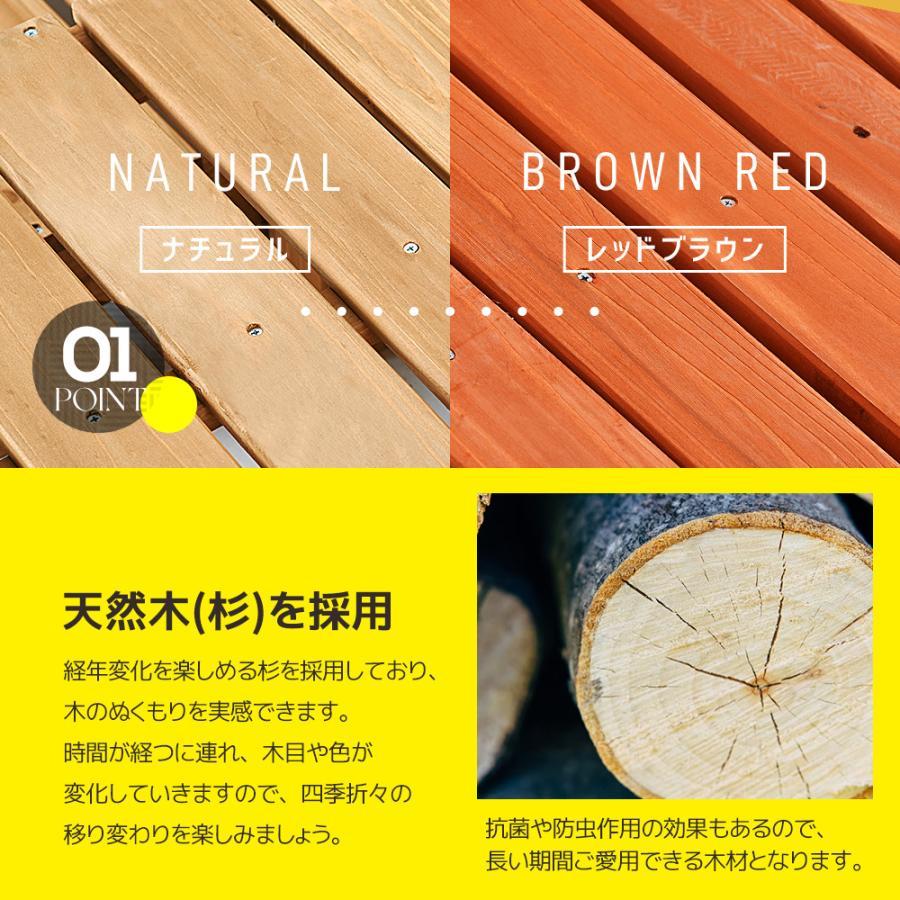 全ストア5%OFFクーポン利用！】ウッドデッキ 天然木 キット 8点セット1