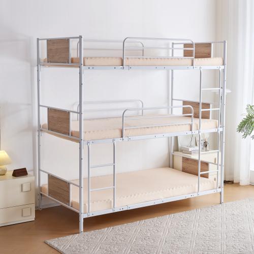 三段ベッド パイプベッド 分離可能 スチールベッド 子供部屋 スチール
