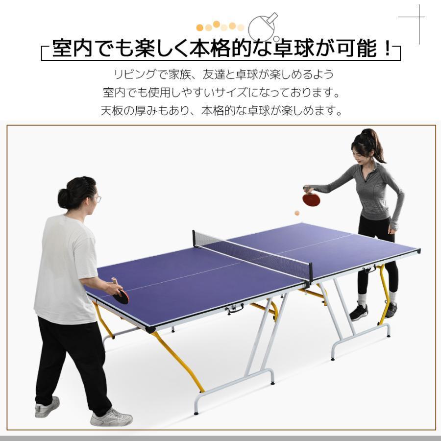卓球台 国際規格サイズ セパレート式 簡単組立 専用ネット付 ラケット 