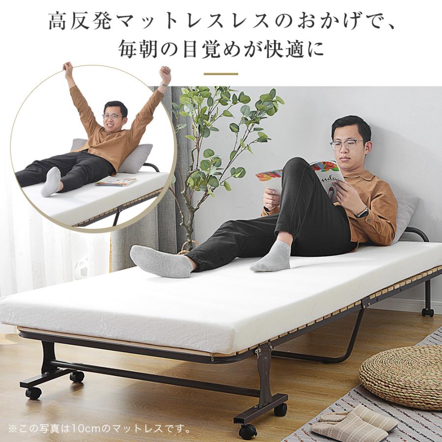 57％以上節約10cm高反発マットレス ゼミダブル ホワイト 120N 25D SD