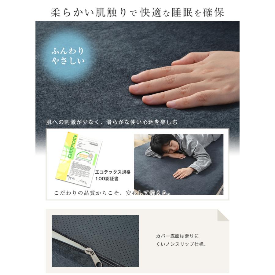 高反発マットレス シングル S 97×195 一体化 腰痛 極厚10cm ベッド
