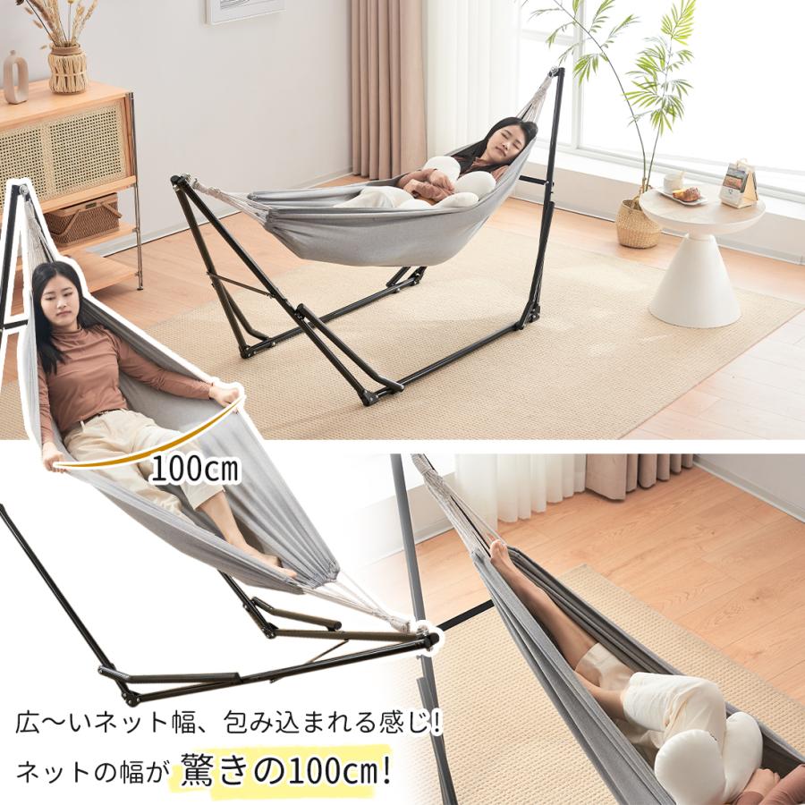 ハンモック 自立式 3way ポータブルハンモック ハンガーフック 専用