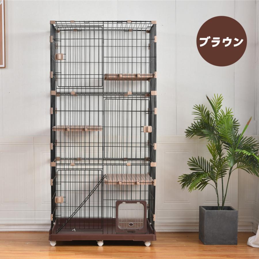 猫 ケージ 3段 大型 自由組替え キャットケージ 高さ174cm 猫 猫 ケージ 3段 大型 自由組替え キャットケージ 高さ174cm 猫