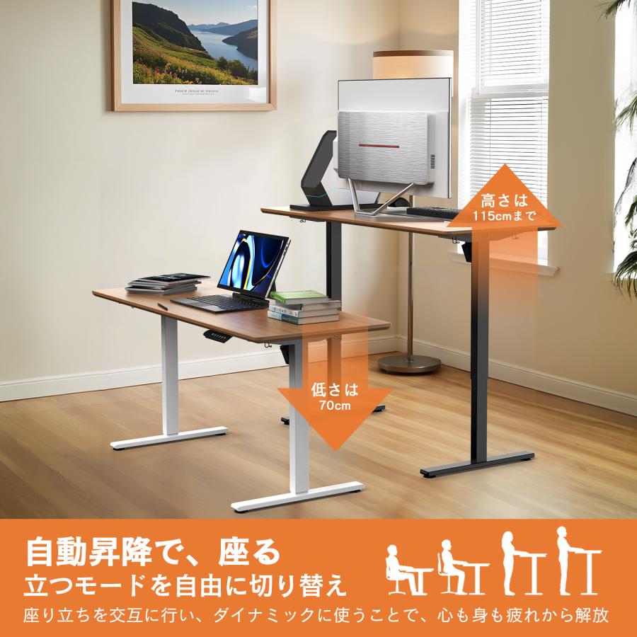 全店5%OFFクーポン利用！】電動昇降デスク用フレーム スタンディング 